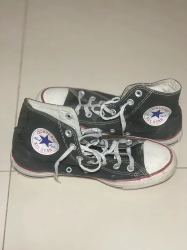 All star cano médio preto