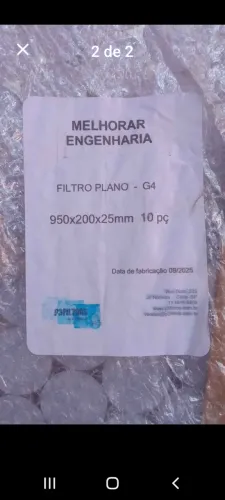 Filtro Plano G4