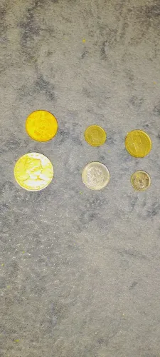 Kit 6 moedas de colecionador