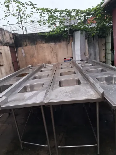 Pia de cozinha industrial 