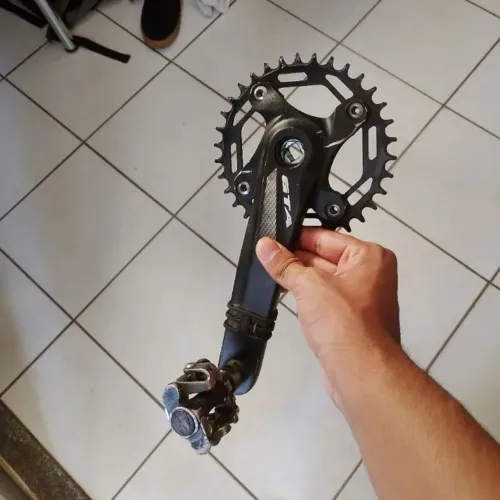 Pedivela GTA com coroa 34t single removível