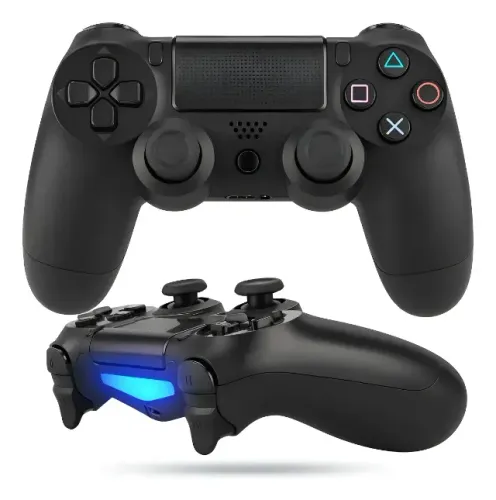 Controle Sem Fio Compatível PS4 PC Bluetooth Touchpad Vibração Dupla