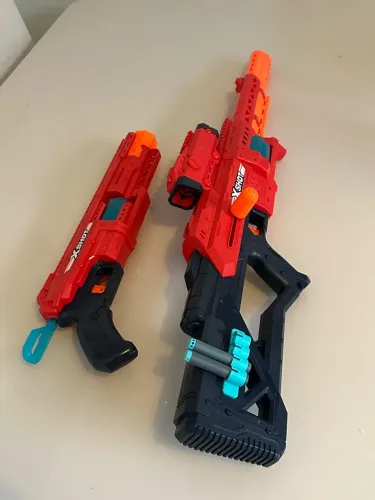 Kit 2 Lançadores de Dardos Tipo Nerf X-Shot
