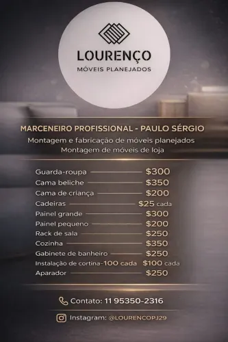 Montagem Móveis planejados e móveis novos e usados 