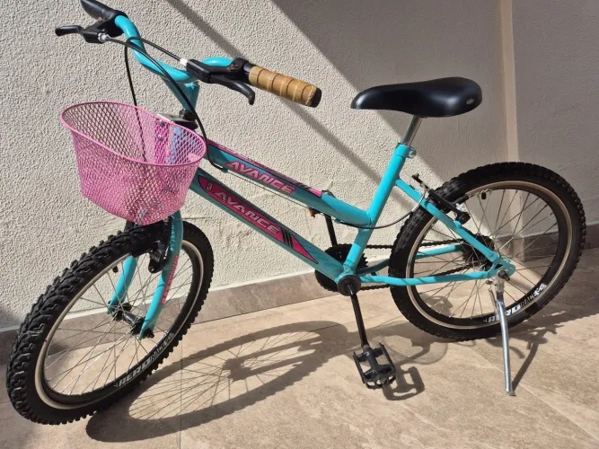 Bicicleta Aro 20 Infantil Menina com cestinha