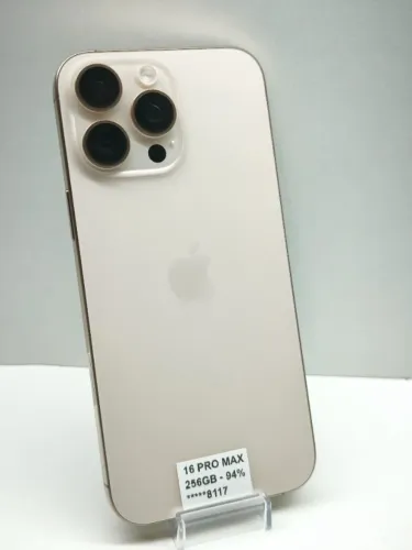 IPHONE 16 PRO MAX 256 DESERT 94% - SEMINOVO