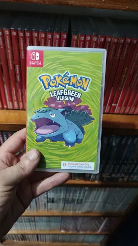 Pokémon LeafGreen Nintendo Switch só capa decorativa