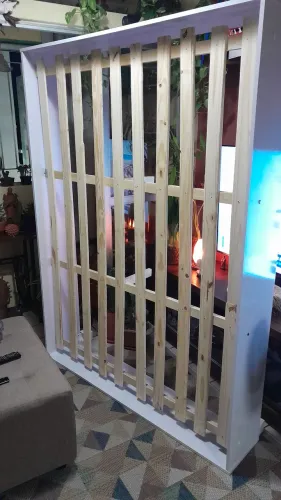 Cama de casal padrão branca