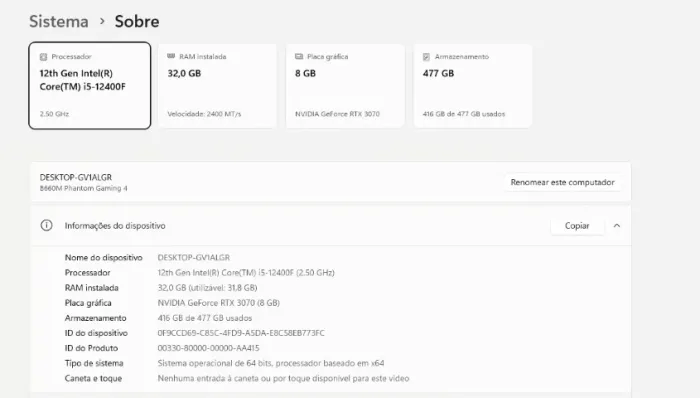 Computador GAMER completo
