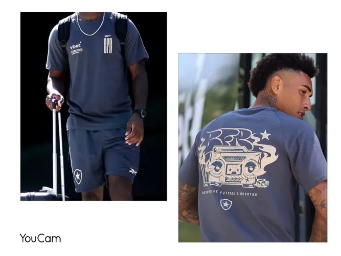 Camisa Botafogo modelo jogador viagem oficial (modelo jogador com patrocínio)