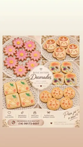 Biscoitos Artesanais Personalizados à pronta entrega 