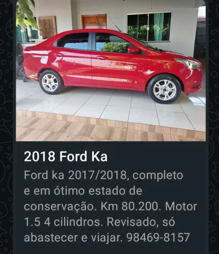 Ford KA+ Sedan 1.5 SEL 16V Flex 4P 2018