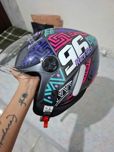 Capacete aberto race tech