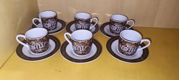 Jogo de xícaras de café em porcelana - Hauskraft