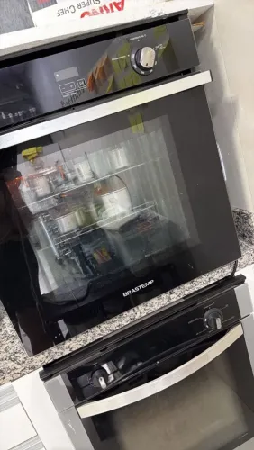 Forno de embutir Brastemp gaz