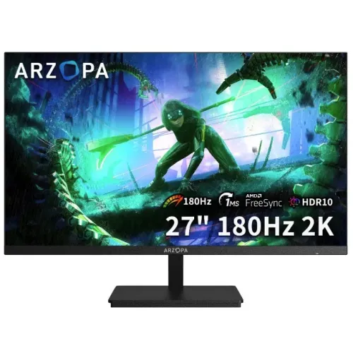 Monitor Gamer ARZOPA M1RC, 27" 2K QHD 180Hz IPS, 1ms, 115% sRGB, USB-C/HDMI/DP, 12x 90,28