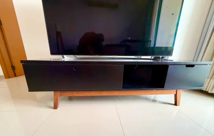 Rack móvel bancada para sala TV 