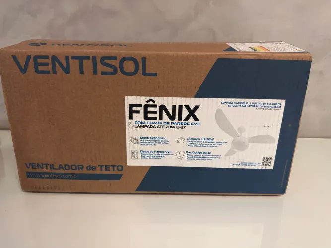 Ventilador de teto fênix 3 pás