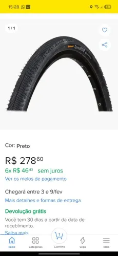 Vendo pneu continental área 29