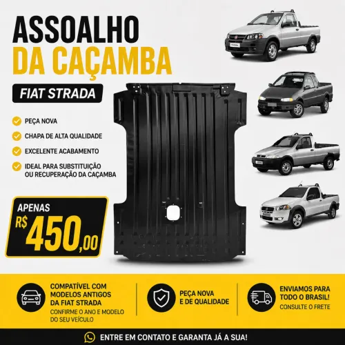 Assoalho da caçamba Fiat Strada