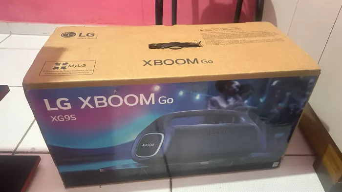 Caixa de som boombox lg xg9s