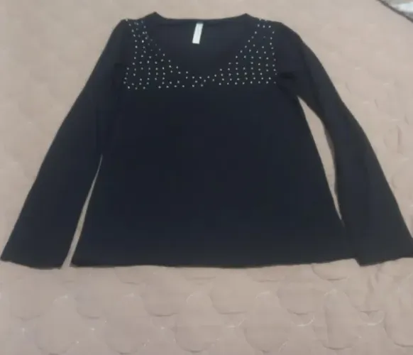 Blusa manga longa linho tamanho M usada.