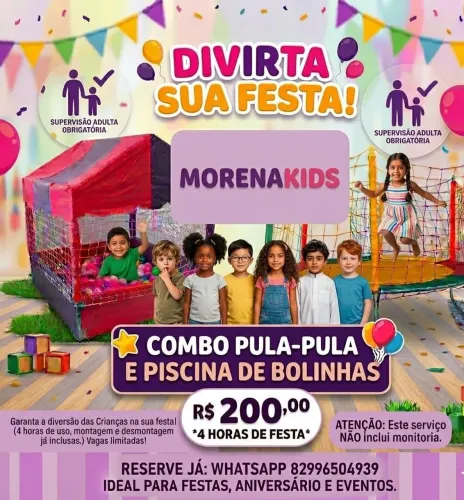 Pula-pula e casinha de bolinha 