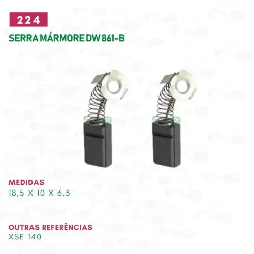 escova carvão para serra mármore dewalt cod: 224
