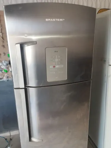 Geladeira inox duplex