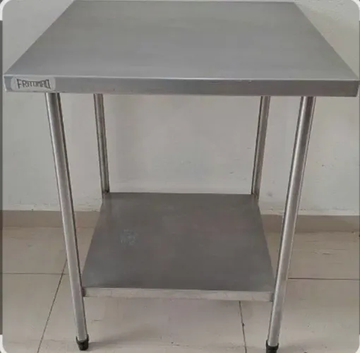 MESA AÇO INOX 70X70