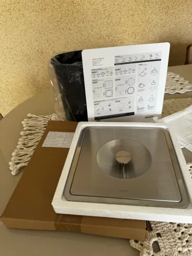 Lixeira de Embutir Docol Inox