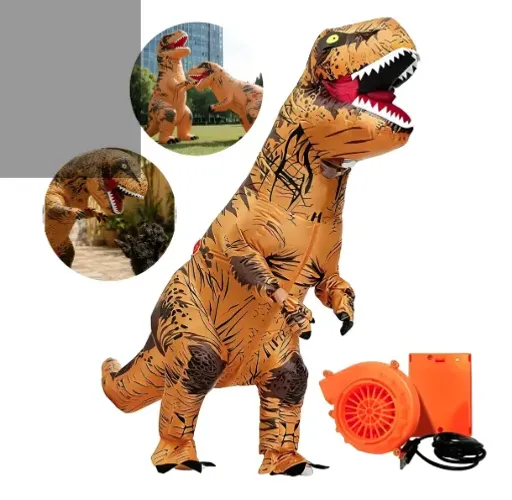 Aluguel Fantasia Inflável Cosplay Dinossauro Tiranossauro Rex