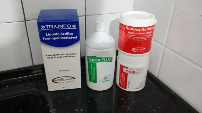 Resina acrílica para prótese acrílica 
