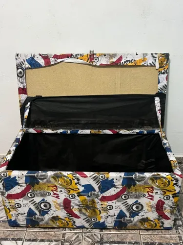 Baú Puff Infantil 80cm largura