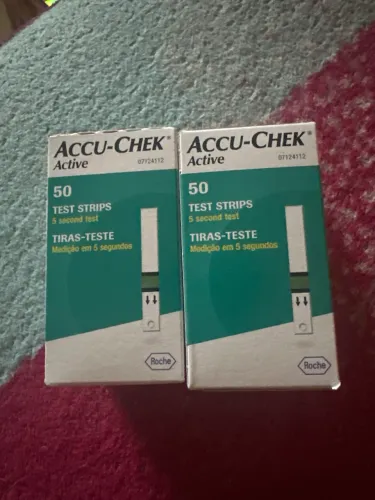 2 Caixas de Tiras Accu-Chek Active