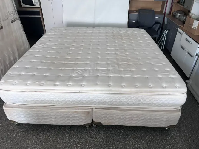 Cama box super king size molas ensacandas bambú 