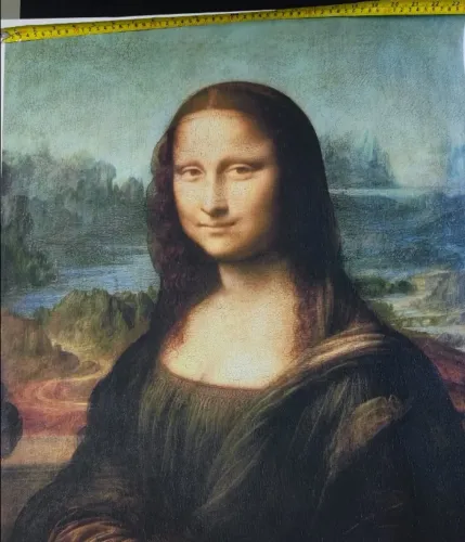 Tela canvas reprodução para emoldurar - Leonardo Da Vinci - obra Monalisa de 1503