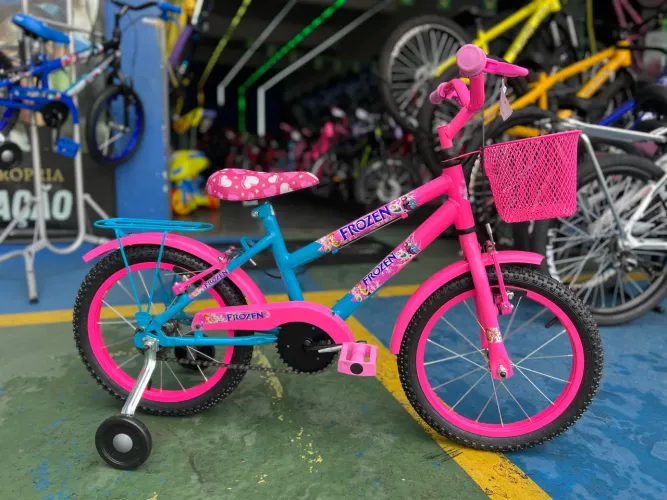 Bicicleta aro 16 personalizada da Frozen