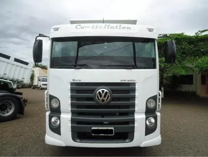 Vw 24250/11/12 Branco 6x2 Caçamba De 8m