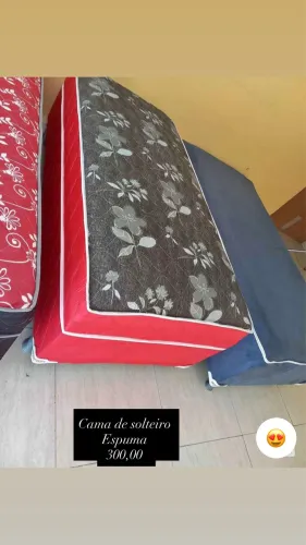 CAMA DE ESPUMA SOLTEIRO