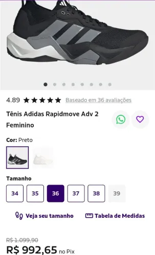 Tênis adidas original novo.