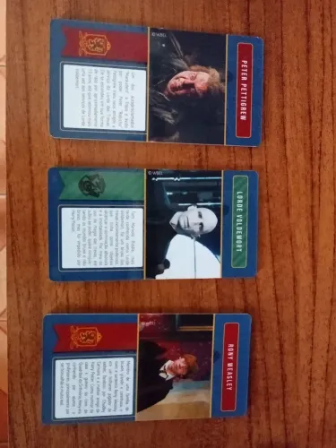 Cards Colecionáveis: Ron, Voldemort e Peter Pettigrew