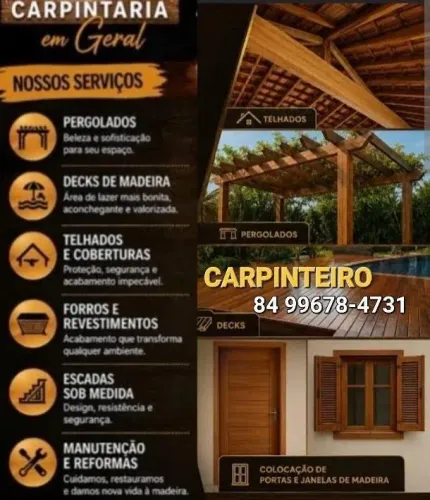 Carpinteiro em Parnamirim-RN. Assenta: Portas e Janelas... Parnamirim-RN
