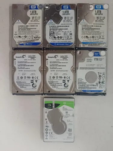 7 Hds 1tb notebook 100% saudável