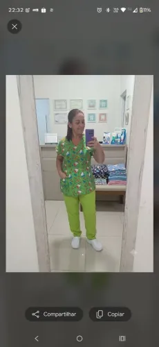 Pijama hospitalar estampado