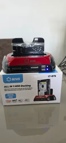 Dock Station All In 1 Lotus LT-875 (SATA e IDE 2.5" / 3.5" + Hub USB e Leitores)