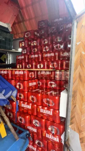 100 caixs de cerveja Brahma 340ml