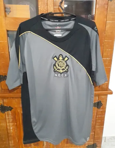 Camisa Antiga Corinthians - Cinza, Preta e Dourada