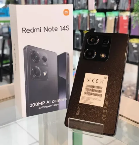 Redmi Note 14S 4G NFC 8ram 256gb - preto 