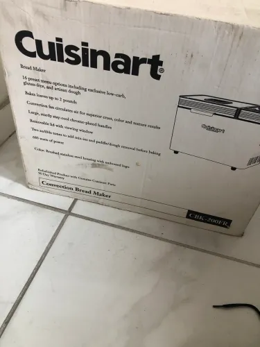 Máquina de fazer pão cuisinart